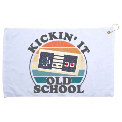 Kickin It Old School Retro 80s Video Game Gaming Gamer Gift Grommeted Golf Towel