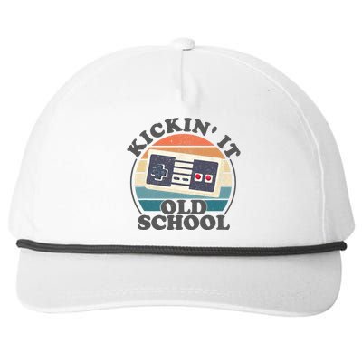 Kickin It Old School Retro 80s Video Game Gaming Gamer Gift Snapback Five-Panel Rope Hat