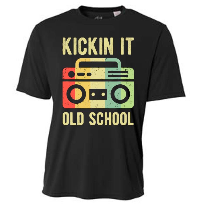 Kickin It Old School 80s 90s Retro Music Cooling Performance Crew T-Shirt