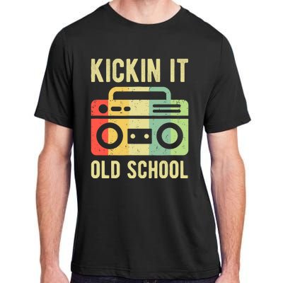 Kickin It Old School 80s 90s Retro Music Adult ChromaSoft Performance T-Shirt