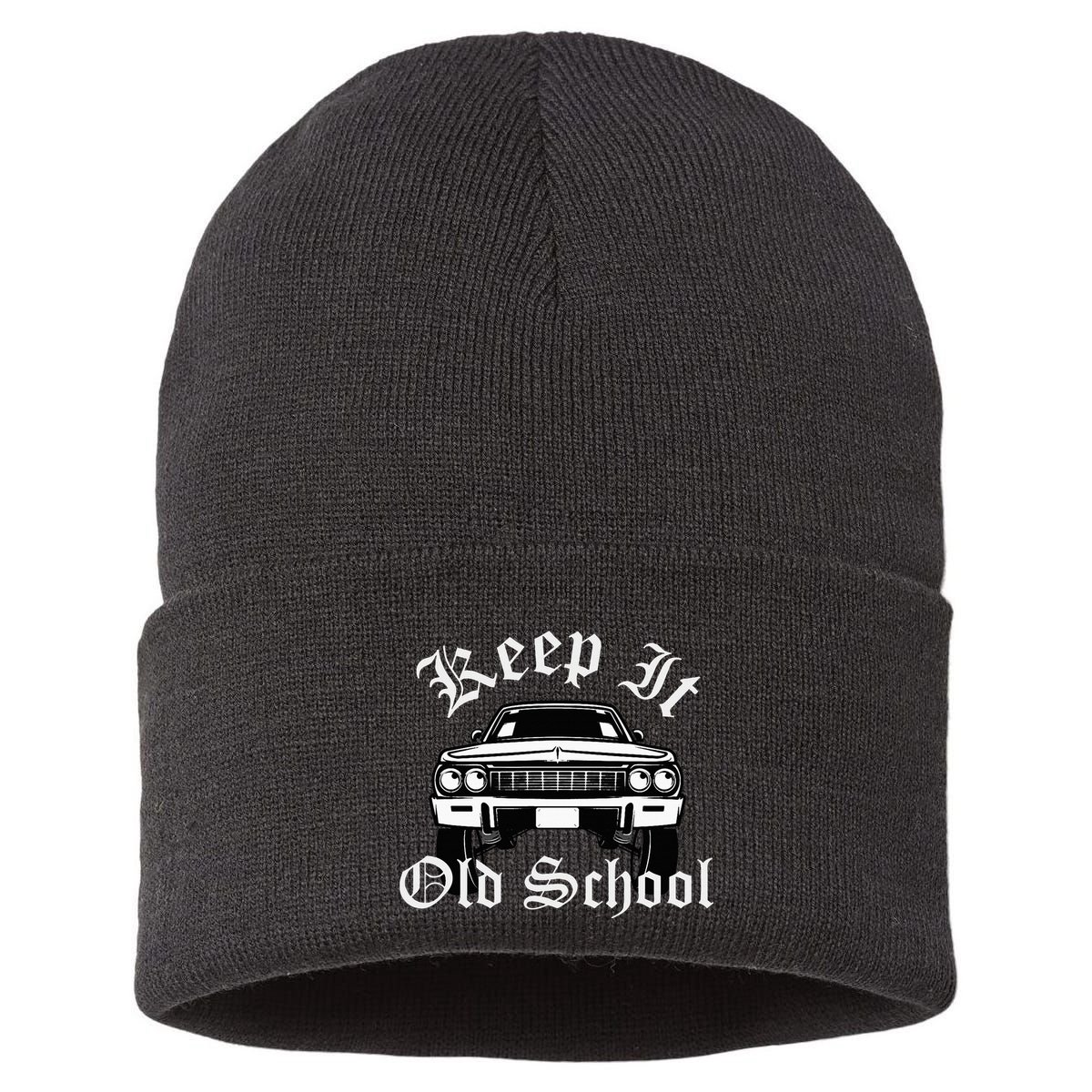 Keep It Old School Lowrider Oldies Sustainable Knit Beanie