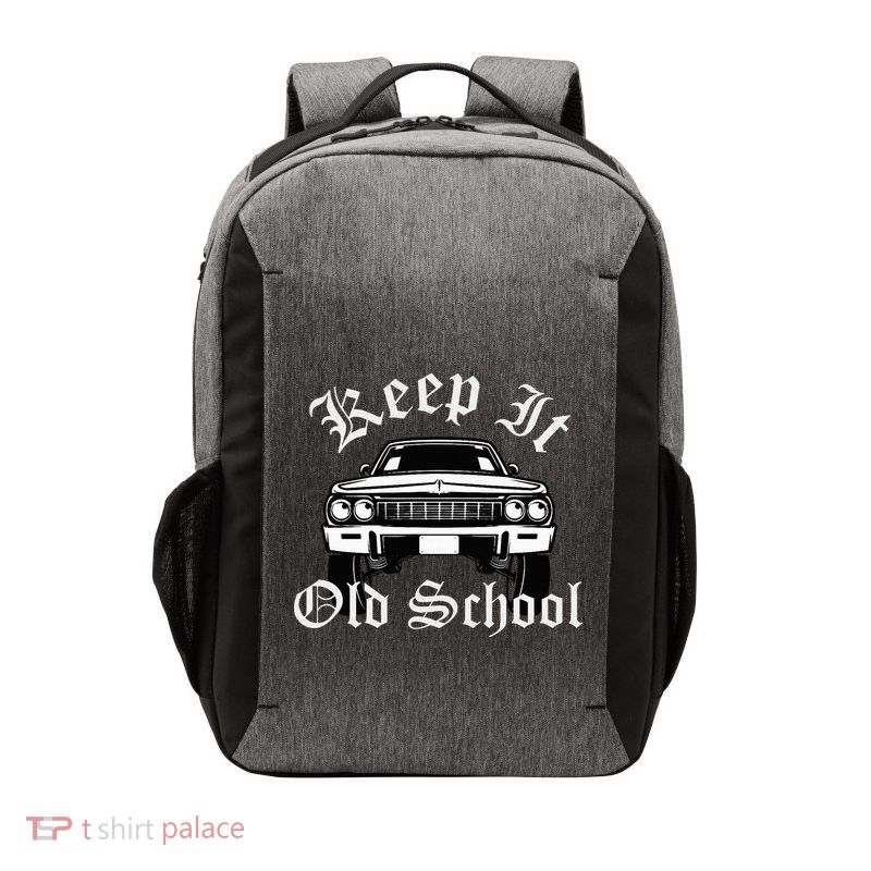 Keep It Old School Lowrider Oldies Vector Backpack