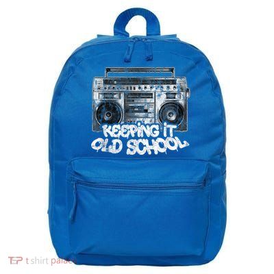 Keeping It Old School Cute Gift Vintage Boombox Graffiti Gift 16 in Basic Backpack