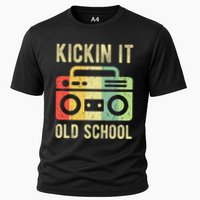 Kickin It Old School 80s 90s Retro Music Cooling Performance Crew T-Shirt