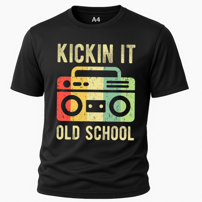 Kickin It Old School 80s 90s Retro Music Cooling Performance Crew T-Shirt