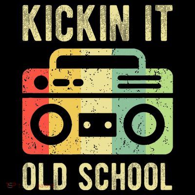 Kickin It Old School 80s 90s Retro Music T-Shirt
