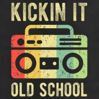 Kickin It Old School 80s 90s Retro Music 11oz C Handle Ceramic Mug