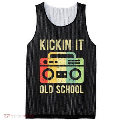 Kickin It Old School 80s 90s Retro Music Mesh Reversible Basketball Jersey Tank