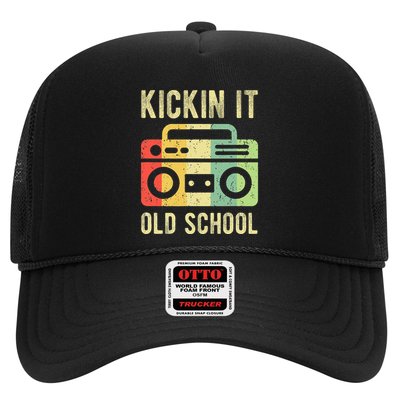Kickin It Old School 80s 90s Retro Music Trucker Hat