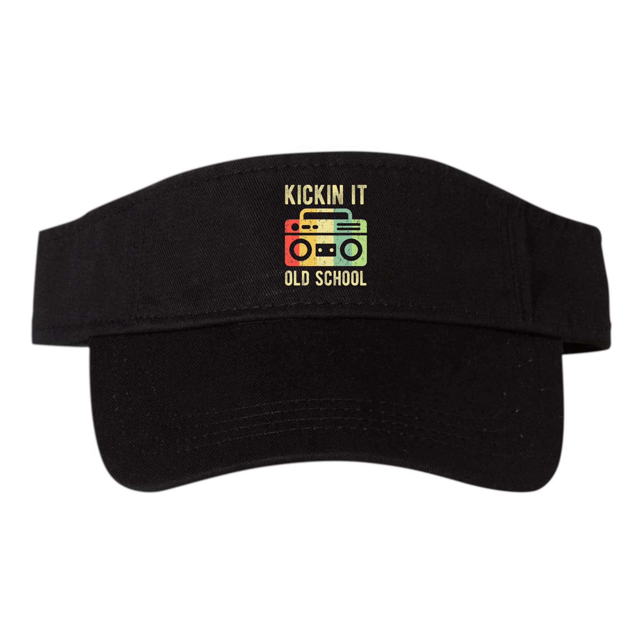 Kickin It Old School 80s 90s Retro Music Visor