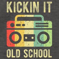 Kickin It Old School 80s 90s Retro Music Vector Backpack