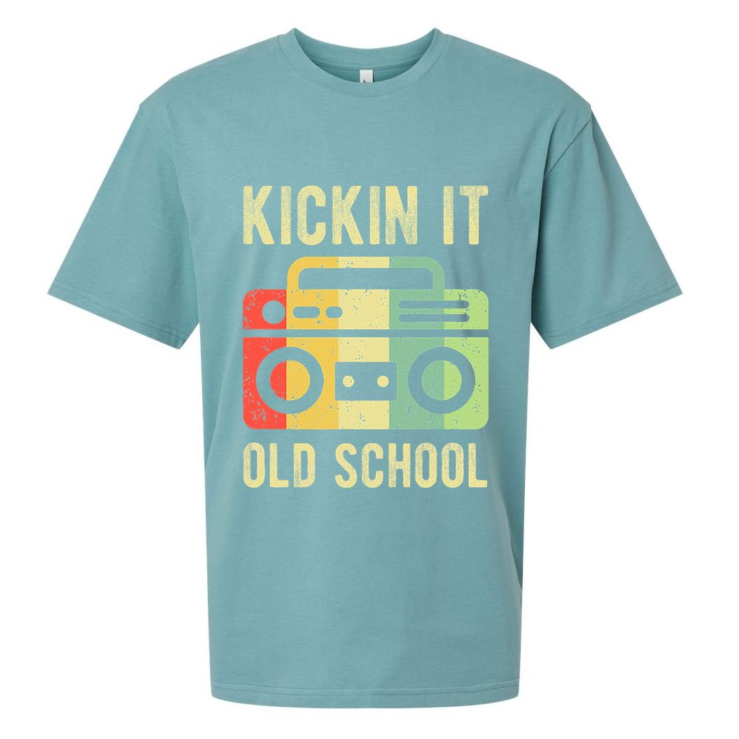 Kickin It Old School 80s 90s Retro Music Sueded Cloud Jersey T-Shirt