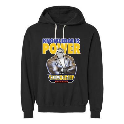 Knowledge Is Power Garment-Dyed Fleece Hoodie