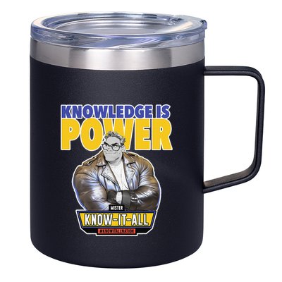Knowledge Is Power 12oz Stainless Steel Coffee Mug