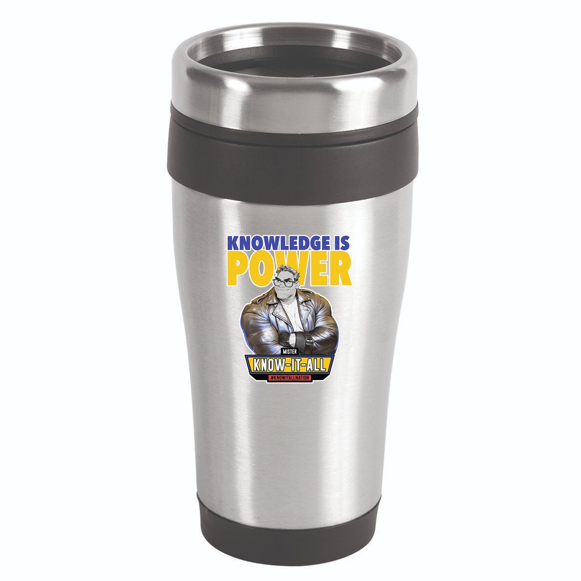 Knowledge Is Power 16oz Travel Tumbler