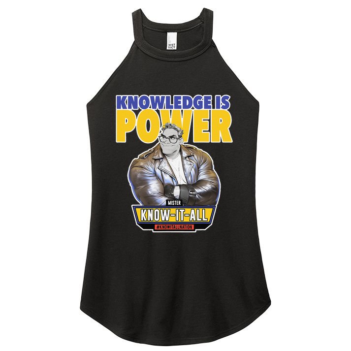 Knowledge Is Power Women's Perfect Tri Rocker Tank