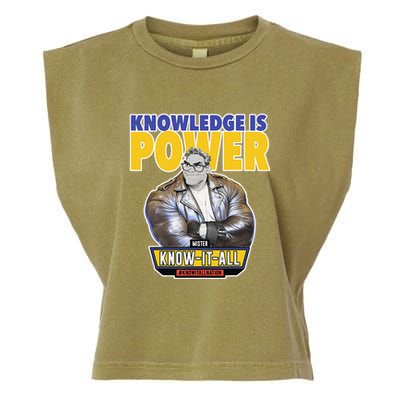 Knowledge Is Power Garment-Dyed Women's Muscle Tee