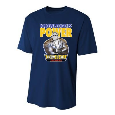Knowledge Is Power Youth Performance Sprint T-Shirt