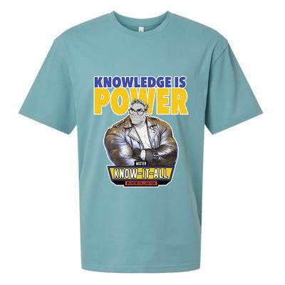 Knowledge Is Power Sueded Cloud Jersey T-Shirt