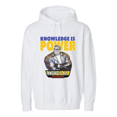 Knowledge Is Power Garment-Dyed Fleece Hoodie