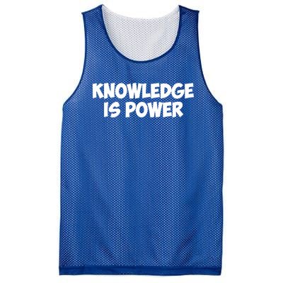 Knowledge Is Power Great Gift Mesh Reversible Basketball Jersey Tank