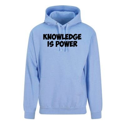 Knowledge Is Power Great Gift Unisex Surf Hoodie