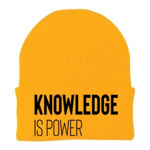 Knowledge Is Power Great Gift Knit Cap Winter Beanie