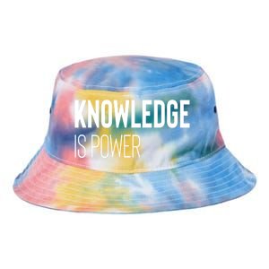 Knowledge Is Power Great Gift Tie Dye Newport Bucket Hat