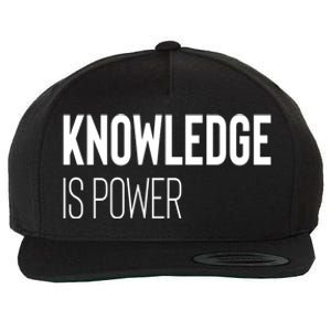 Knowledge Is Power Great Gift Wool Snapback Cap