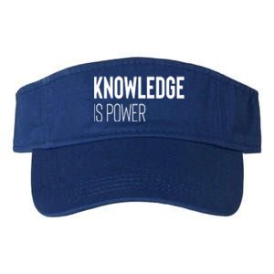 Knowledge Is Power Great Gift Valucap Bio-Washed Visor