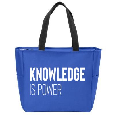 Knowledge Is Power Great Gift Zip Tote Bag