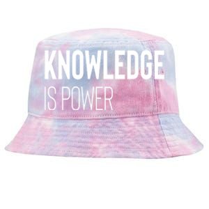 Knowledge Is Power Great Gift Tie-Dyed Bucket Hat