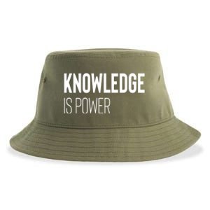 Knowledge Is Power Great Gift Sustainable Bucket Hat