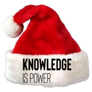 Knowledge Is Power Great Gift Premium Christmas Santa Hat