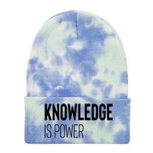 Knowledge Is Power Great Gift Tie Dye 12in Knit Beanie