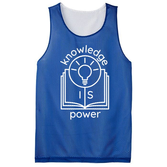 Knowledge Is Power Gift Mesh Reversible Basketball Jersey Tank