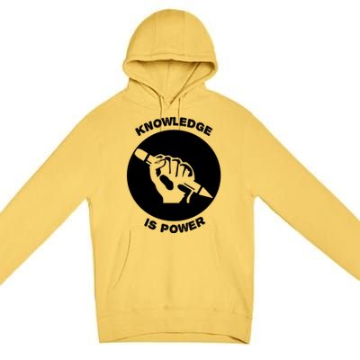 Knowledge Is Political Power Voting Election Vote Gift Premium Pullover Hoodie