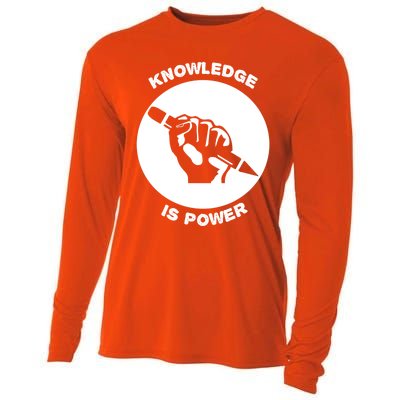 Knowledge Is Political Power Voting Election Vote Gift Cooling Performance Long Sleeve Crew