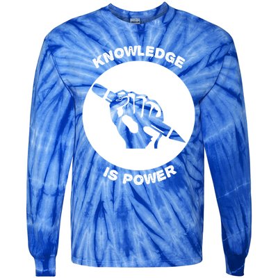 Knowledge Is Political Power Voting Election Vote Gift Tie-Dye Long Sleeve Shirt