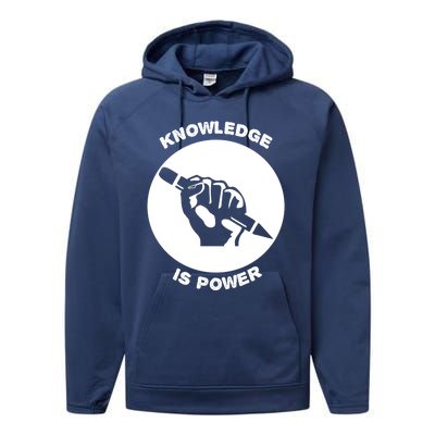 Knowledge Is Political Power Voting Election Vote Gift Performance Fleece Hoodie