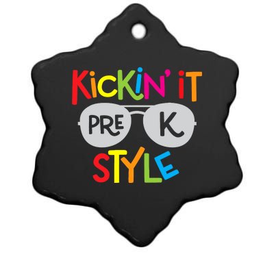 Kickin it Pre-K Style Back to School Teacher Ceramic Star Ornament