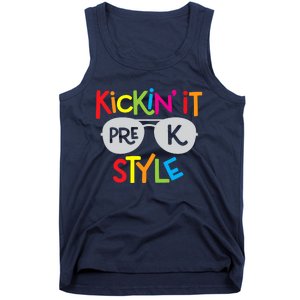 Kickin it Pre-K Style Back to School Teacher Tank Top