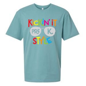 Kickin it Pre-K Style Back to School Teacher Sueded Cloud Jersey T-Shirt