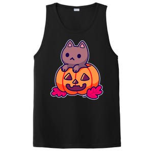 Kitten In pumpkin Cute Halloween PosiCharge Competitor Tank