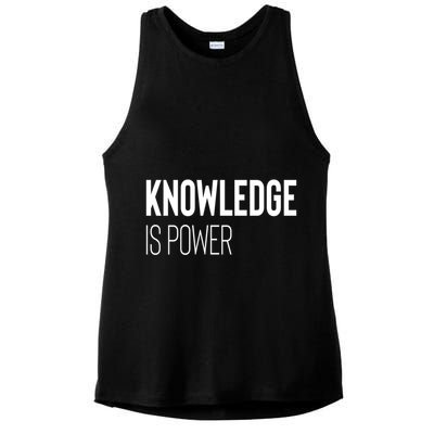 Knowledge Is Power Gift Ladies PosiCharge Tri-Blend Wicking Tank
