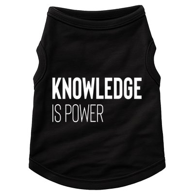 Knowledge Is Power Gift Doggie Tank
