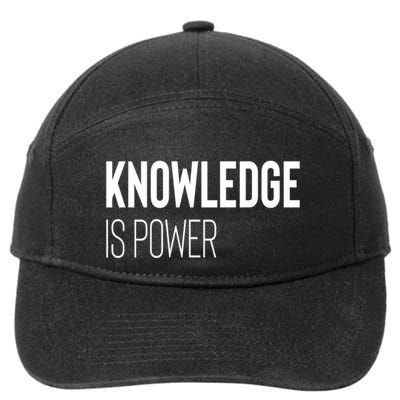 Knowledge Is Power Gift 7-Panel Snapback Hat