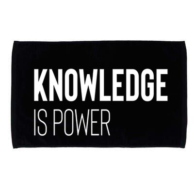Knowledge Is Power Gift Microfiber Hand Towel