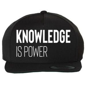 Knowledge Is Power Gift Wool Snapback Cap