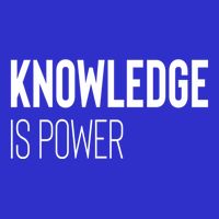 Knowledge Is Power Gift Stripe Pom Pom Beanie